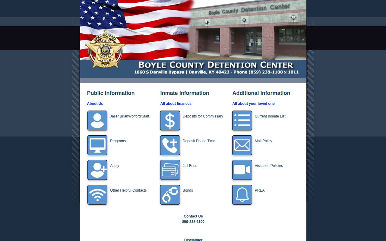 Boyle County detention roster landing page used for confirmed Mercer placements